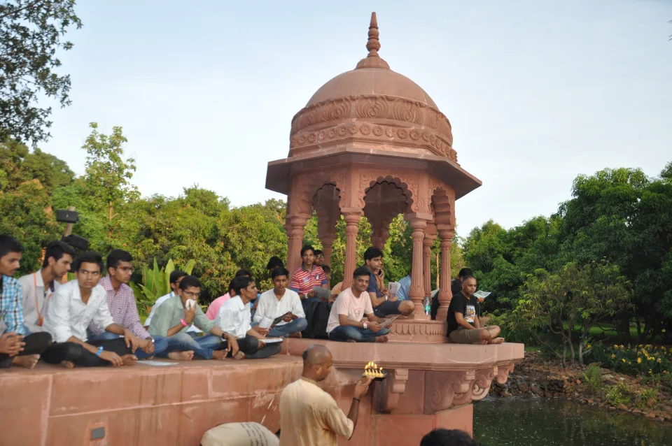 Attending Evening Ceremony
