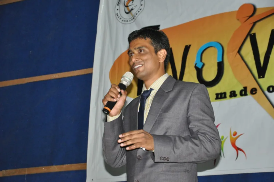 Mr. Aniket Nikam addressing Youth Festival at GECA